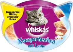 Whiskas Kattensnack, Krokante Zakjes Met Zalm, 60 G