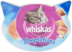 Whiskas Temptations Kattensnacks – Zalm – 8 X 60 Gram