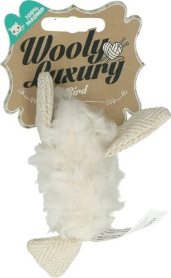 Wooly Luxury Vogel Wit Speelgoed Voor Katten – Kattenspeelgoed – Kattenspeeltjes