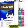 Anti Vlooien Pakket Voor De Kat 4 Kg Tot 8kg – Omgevingsspray + 2 Pipetten Bolfo Gold Kat 80