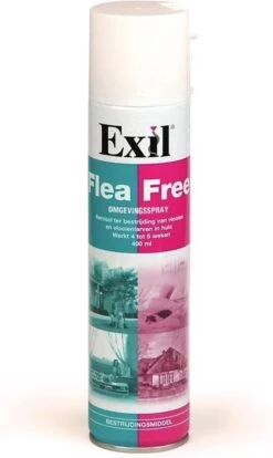 Anti Vlooien Pakket Voor De Kat Zwaarder Dan 4 Kg – Exil Flea Free Omgevingsspray + 4 Pipetten Advantage Kat 80