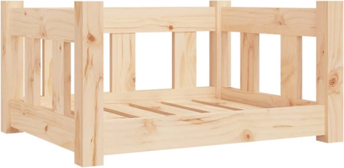 VidaXL Hondenmand 55.5×45.5×28 Cm Massief Grenenhout