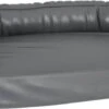 VidaXL Hondenmand Met Ergonomisch Schuim 88×65 Cm Kunstleer Grijs